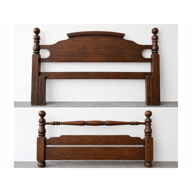 Ethan Allen Vintage Cannonball Bed For Sale - Image 4 of 4