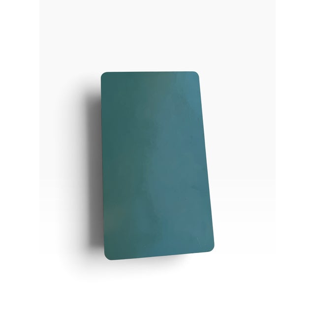 Blue Formica Side Table, France, 1950s For Sale - Image 9 of 10