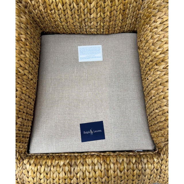 Ralph Lauren Coastal Woven Seagrass Hurley Lounge Chair For Sale - Image 14 of 14