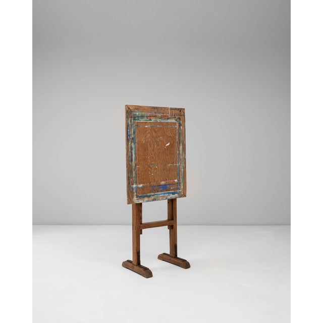 Wood 20th Century French Wooden Artist's Easel with Adjustable Tilt For Sale - Image 7 of 18