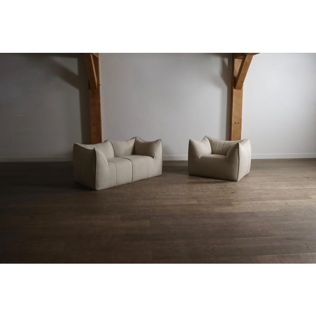 Le Bambole Sofa and Lounge Chair by Mario Bellini for B&B Italia, 1970s, Set of 2 For Sale - Image 15 of 15