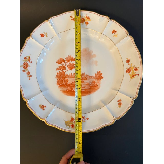 Traditional Vintage Large Nymphenburg Porcelain Charger Plate Munich Scene 1880 For Sale - Image 3 of 12