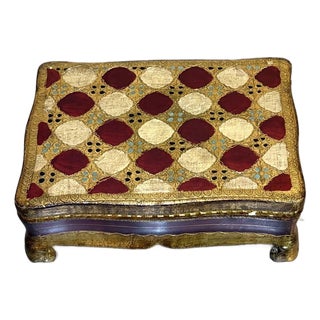 Florentine Gilt Jewelry Box W/ Velvet Lining For Sale