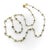 1990s 18k Gold Hand Wired Gray Diamond Faceted Bead Necklace For Sale - Image 4 of 7