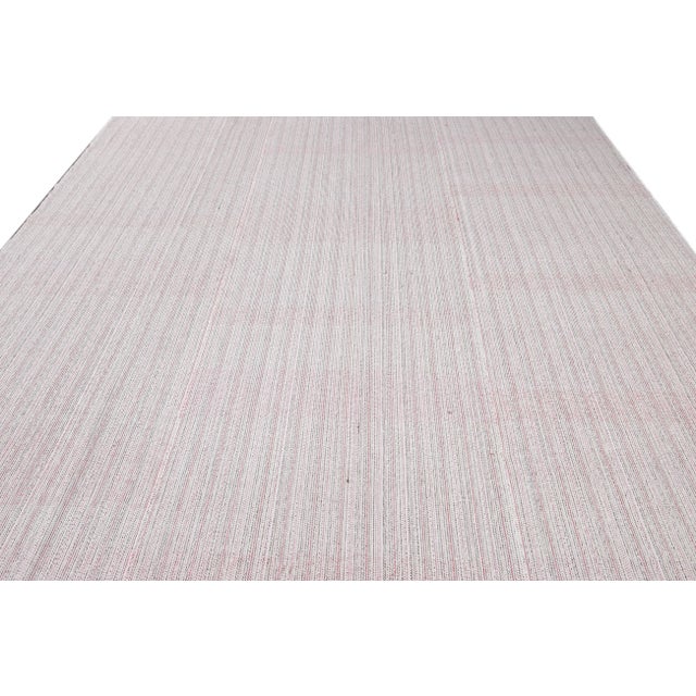 Mid-20th Century Vintage Flat-Weave Rug For Sale - Image 11 of 12