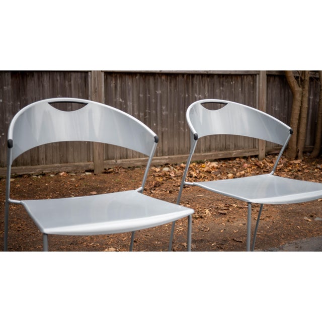 Metal Baleri Italia 'Juliette Barstools' by Juliette Hannes Wettstein - A Pair For Sale - Image 7 of 15