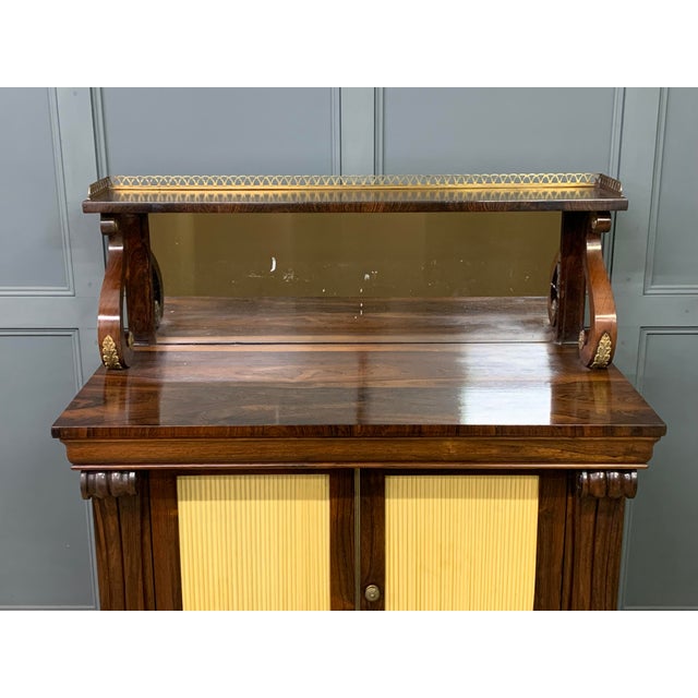 Hollywood Regency Antique Regency Rosewood Chiffonier, 1820 For Sale - Image 3 of 18