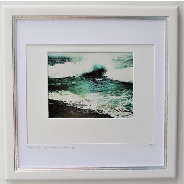 White Duo of Fine Art Seascape Photography in Vintage Frames by C. Damien Fox For Sale - Image 8 of 11
