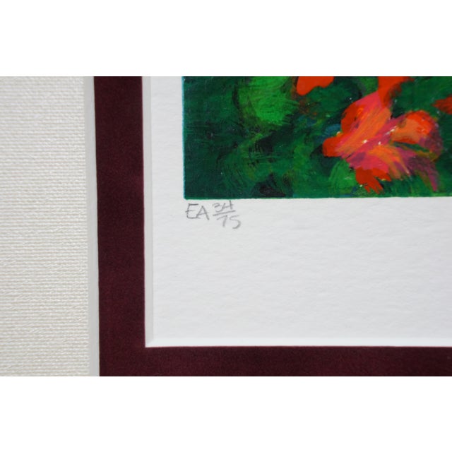 2004 Alex Perez 'Landscape in Provence' Colored Serigraph Print Signed Coa For Sale - Image 4 of 12