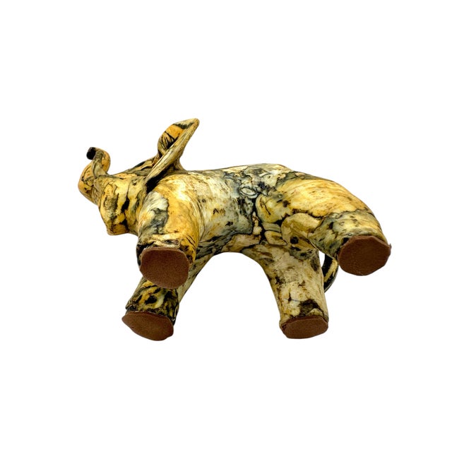 Shell Vintage Crushed Oyster Shell Elephant Figurine For Sale - Image 7 of 11