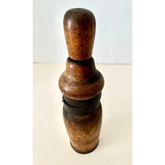19th Century Patinated Wooden Kitchen Wine Tool and Decorative Piece For Sale - Image 5 of 11