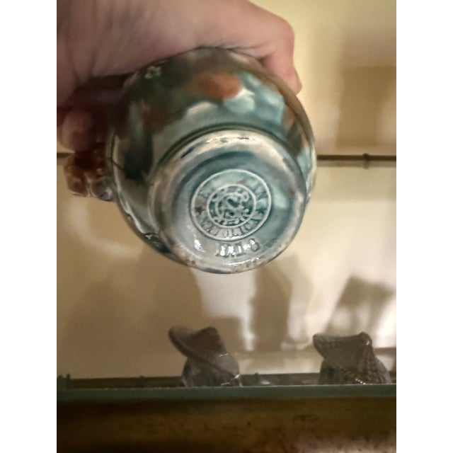 Vintage Italian Majolica Style Floral Art Pottery Pitcher – No. 216 For Sale - Image 6 of 8
