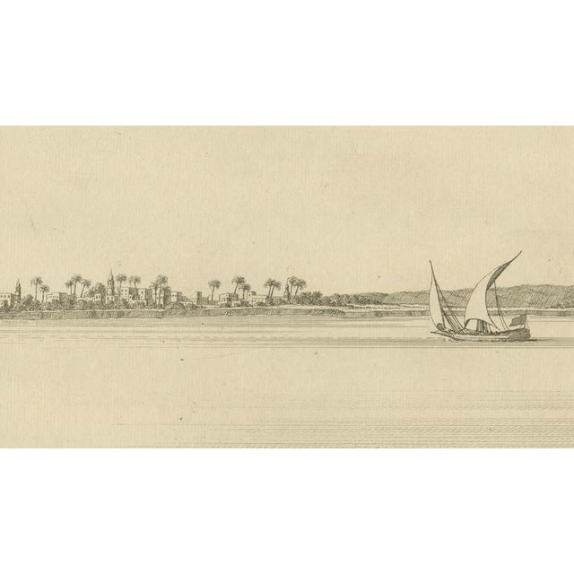 Paper Across the Nile with Distant Pyramids, 1755, Paper, Set of 2 For Sale - Image 7 of 10