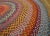 1930s Multi Background Wtih Folk Art Styles Round Antique American Braided Rug For Sale - Image 11 of 15