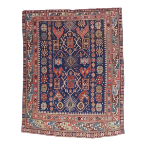 Antique Caucasian Kuba Rug 4'6" X 5’9"
