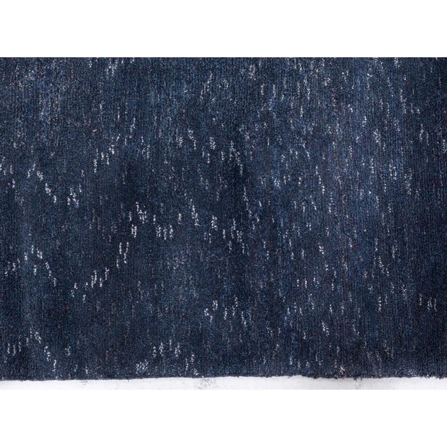 Early 21st Century Modern Midnight Wool Rug by Doris Leslie Blau For Sale - Image 5 of 7