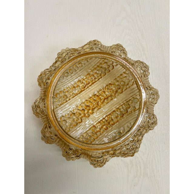 Amber Bubble Glass Flush Mount in the style of Helena Tynell, 1960s For Sale - Image 13 of 15