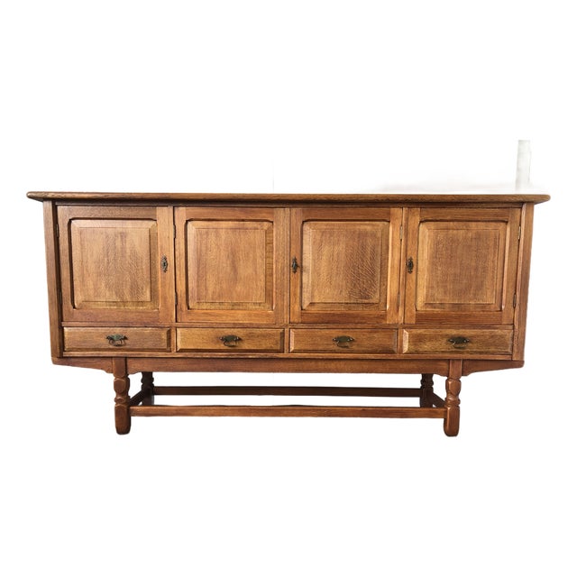 Mid 20th Century Danish Oak Sideboard by Henning Kjaernulf, Attributed For Sale