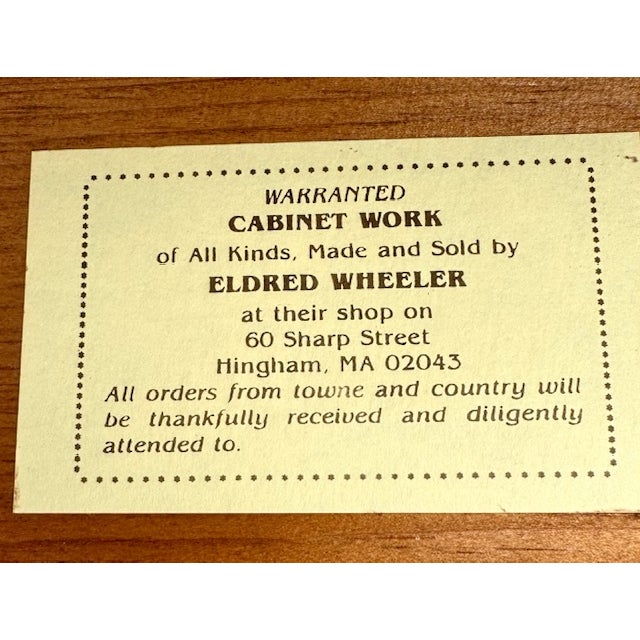 Wood 1990s Eldred Wheeler Hand Made Solid Cherry 9 Drawer Shell Carved Dresser For Sale - Image 7 of 7