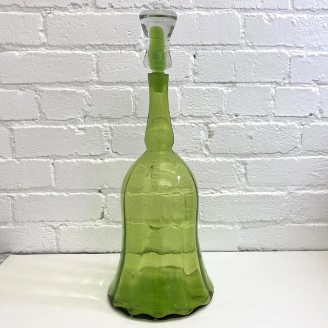 JP Myers Hand Blown Art Glass Blenko Decanter 20”H x 8”D Blenko Glass Company, located in Milton, West Virginia, is known...