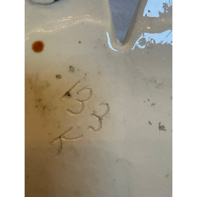 Ceramic 1940s Porcelain Shaggy Sheep Dog Planter For Sale - Image 7 of 9