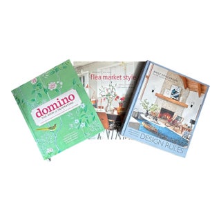 Design and Decorating Coffee Table Hardcover Book Bundle- Set of 3 For Sale