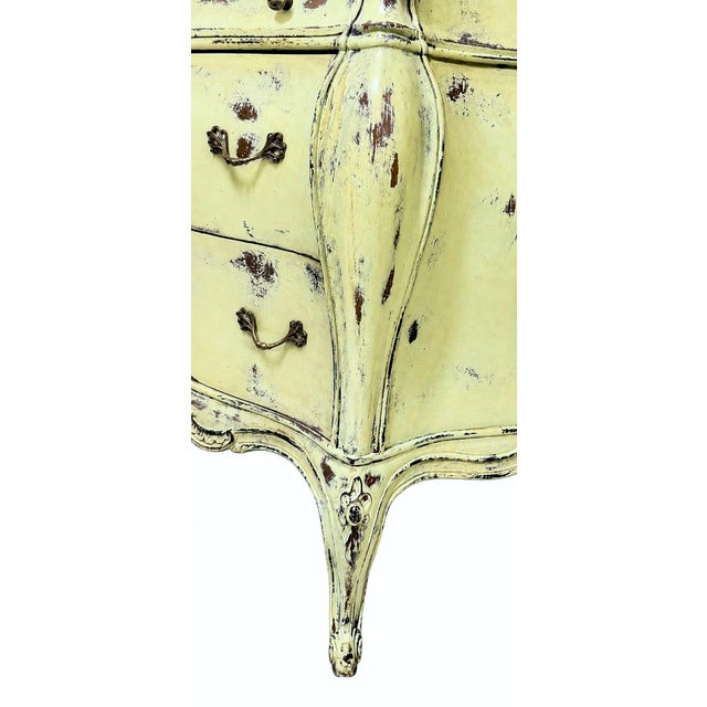 Sage Green French Provincial Petite Chest of Drawers For Sale In Naples, FL - Image 6 of 7