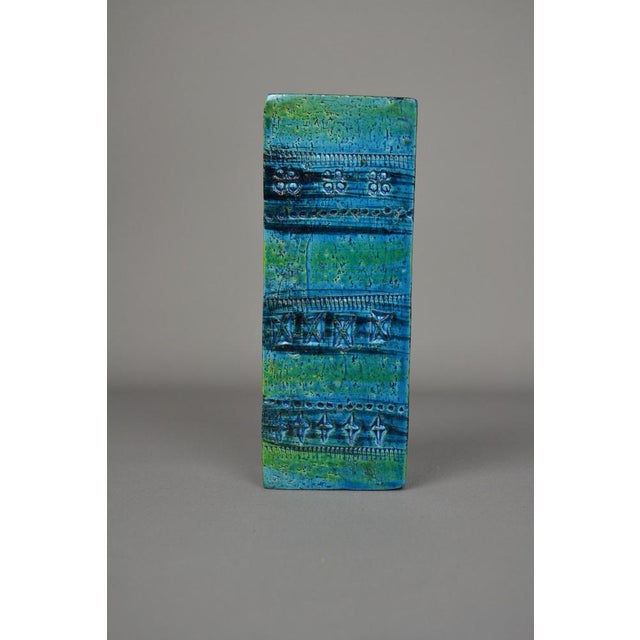 Blue Rimini Blu Glazed Ceramic Footed Centerpiece Bowl by Aldo Londi by Bitossi, 1960s For Sale - Image 8 of 13