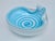C.1960's Alfredo Barbini, Italian hand-blown "infinity," swirled catchall, decorative bowl with a clear outer, white...