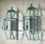 Exquisite Pair of Vintage Solid Brass Hexagonal Wall Lanterns For Sale - Image 12 of 17
