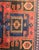 Blue Mid-Century Hand Knotted Wool Rug - Navy Madder Tribal Geometric For Sale - Image 8 of 11