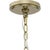 Metal 5-Light Light Gold Ring Chandelier, 26" Round, Minimalist Modern Lighting For Sale - Image 7 of 8