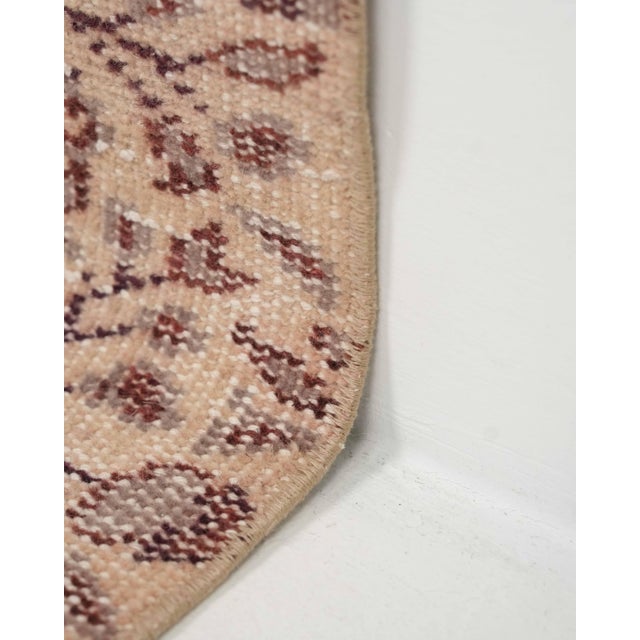 1970s Vintage Turkish Handmade Wool Cotton Brown Runner Rug For Sale - Image 9 of 11