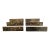 1950s 6 Brass Inlay Cabinet Pulls in the Style of Los Castillo For Sale