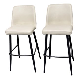 Moe's Home Collection Emelia Contemporary Bar Stools, Pair For Sale