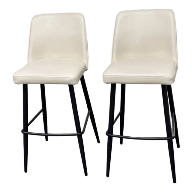 Moe's Home Collection Emelia Contemporary Bar Stools, Pair For Sale