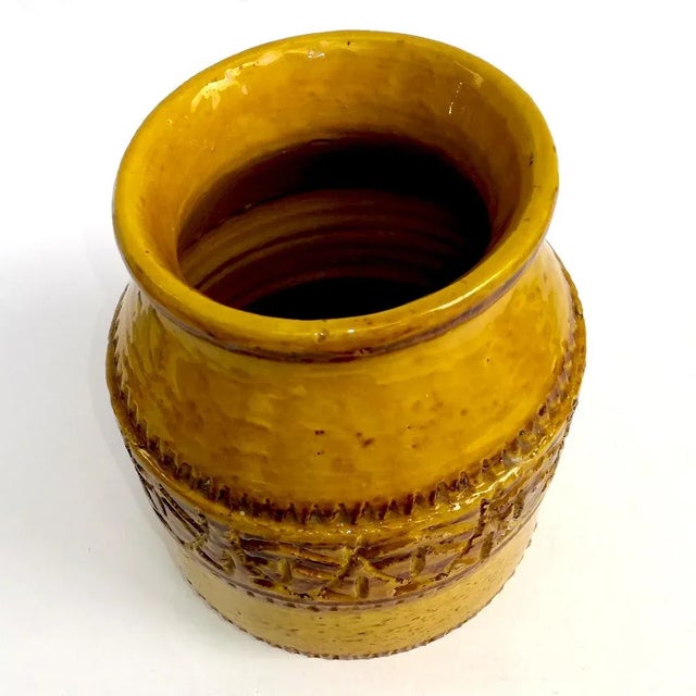 1950s Mid-Century Italian Ceramic Vase by Caruso for SIC For Sale - Image 5 of 9