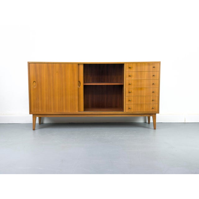 Mid-Century Modern Mid-Century Walnut Sideboard by Georg Satink for WW Möbel, 1950s For Sale - Image 3 of 18
