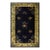 1920s Navy Blue Minimalist Floral Antique Chinese Peking Wool Rug 9' 2" X 14' 1" For Sale