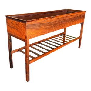Mid 20th Century Danish Rosewood Planter With Magazine Rack