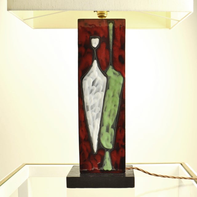 San Marino Ceramic Table Lamp, Italy, 1960s For Sale - Image 4 of 12