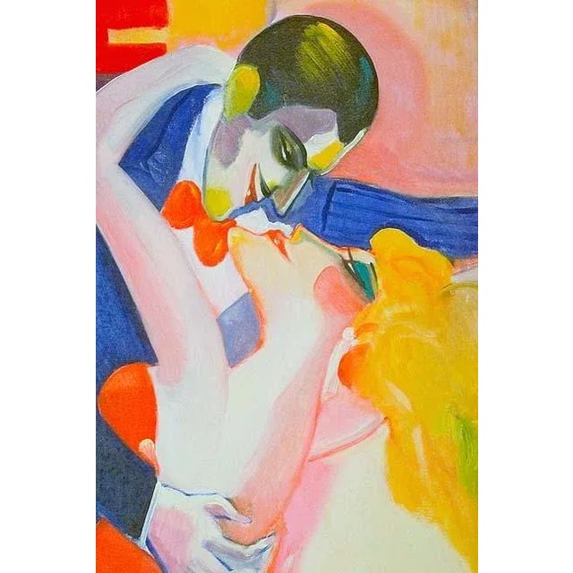 Impressionist 1980s Earl Linderman "Dance" Original Oil Painting on Canvas, Framed For Sale - Image 3 of 4