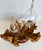 1970s Organic Modern Burl Wood Sculptural Double Oil Lamp Centerpiece For Sale - Image 4 of 11