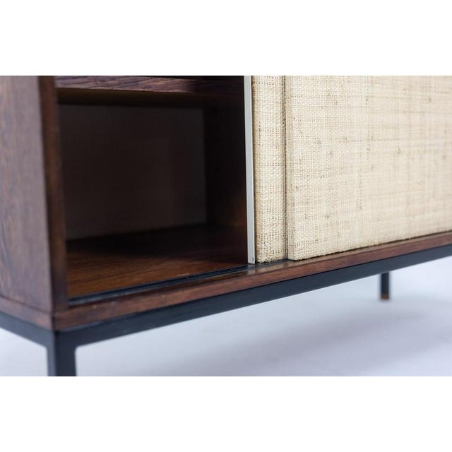 Brown Sideboard in Wenge and Raffia by Martin Visser, 1970s For Sale - Image 8 of 11
