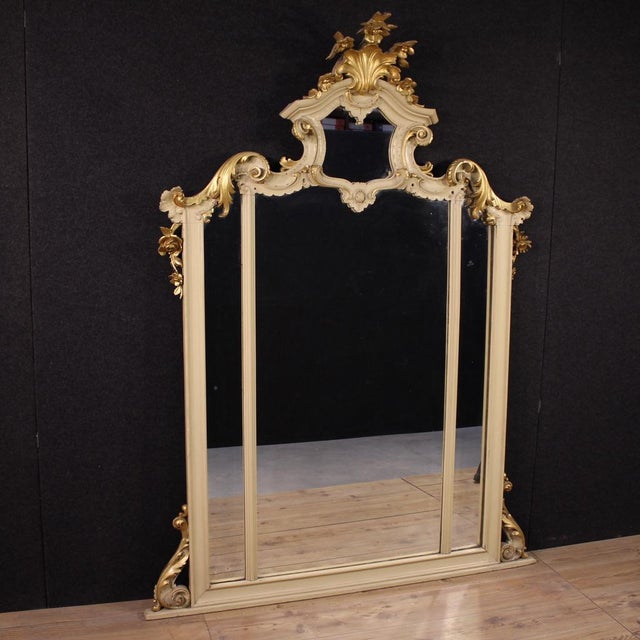 20th Century Louis XV Lacquered and Gilded Mirror, 1930s For Sale - Image 13 of 13