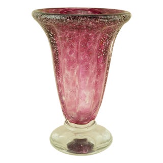 Vintage Murano Submerged Bubble Glass Vase by Ignoto, 1970s For Sale