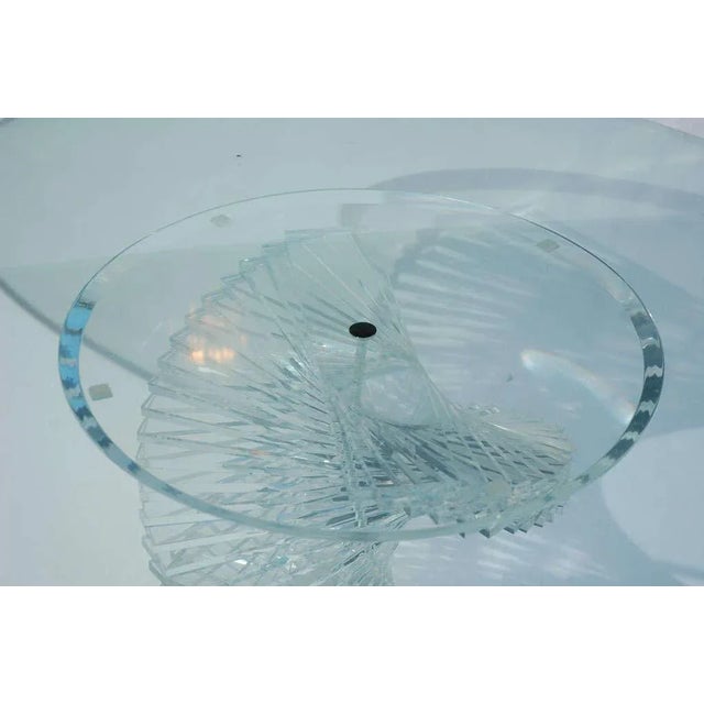 Mid-Century Modern Spiraling Lucite Center Table For Sale - Image 3 of 10