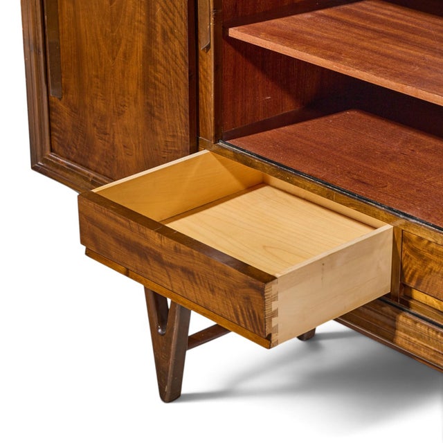 Kurt Østervig Mid Century Danish Rosewood High Credenza For Sale - Image 9 of 11