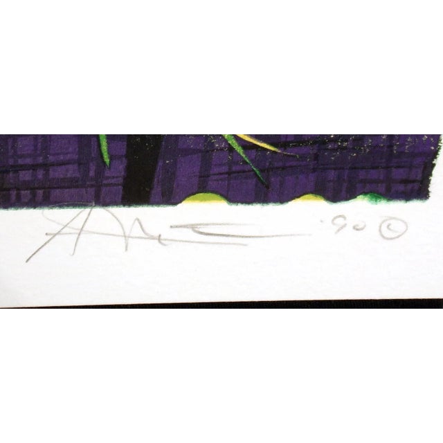 Gordon Mortensen "Bullhead Lily" Signed & Numbered Woodcut Art Print For Sale - Image 4 of 5