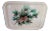 Vintage Metal Enamel Winter Pinecone Pine Tree Tray For Sale